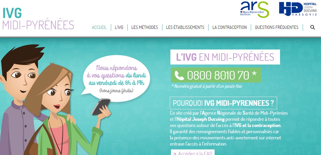 Page d’accueil du site www.ivg-midipyrenees.fr